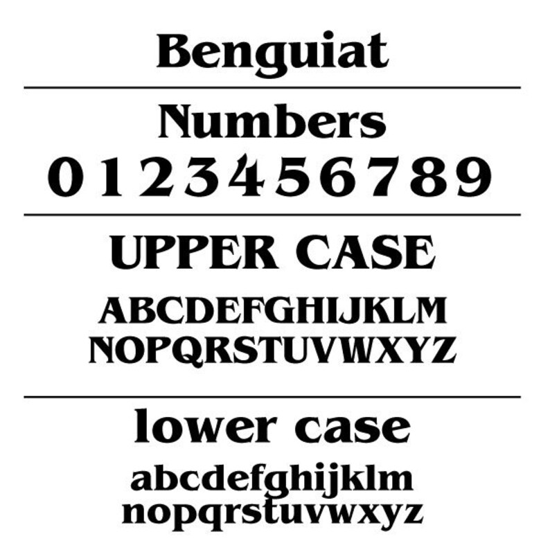 Modern Style Address Sign Benguiat Font Address Numbers Big Etsy