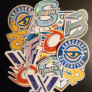 PWHL Team Sticker Pack: Now with Goldeneyes and Torrent! (Set of 7 or 9)