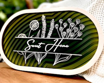 3D Wooden Wall Decor with LED Lighting  Housewarming Gift  Home Decor