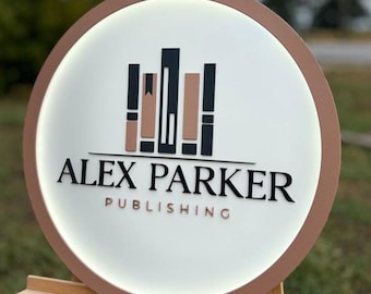 Personalized Lighted Name Sign Lighted Gift Sign Custom 3D LED Sign Library Sign Personalized Wooden Sign