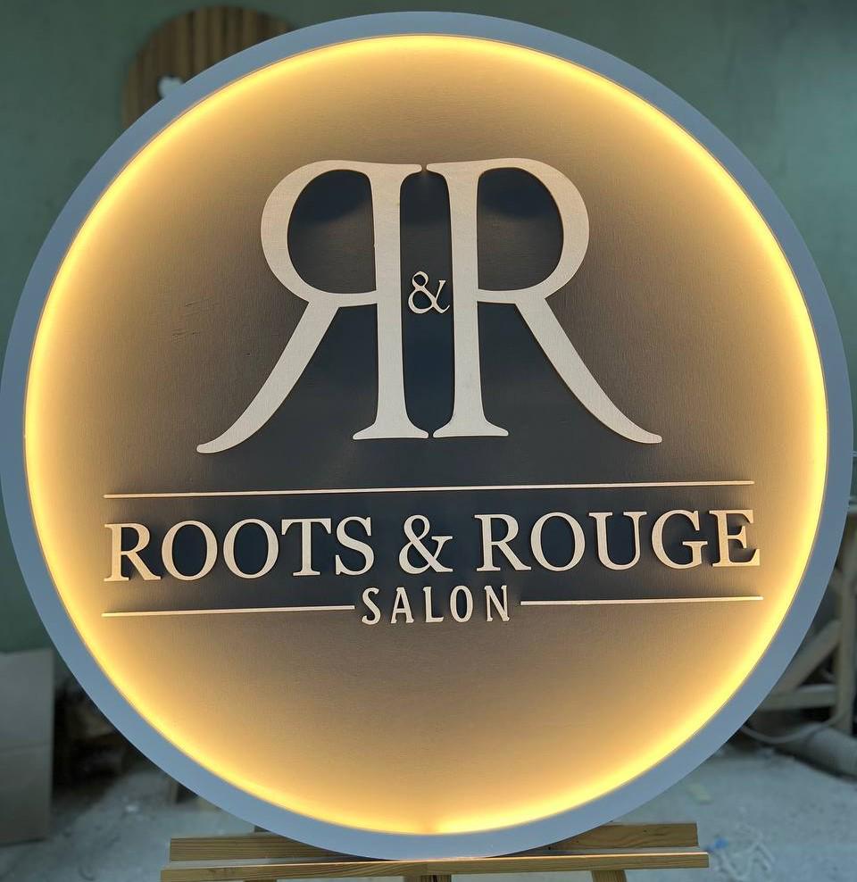 Custom wood logo | LED company sign | Business logo light | Personalized wood sign