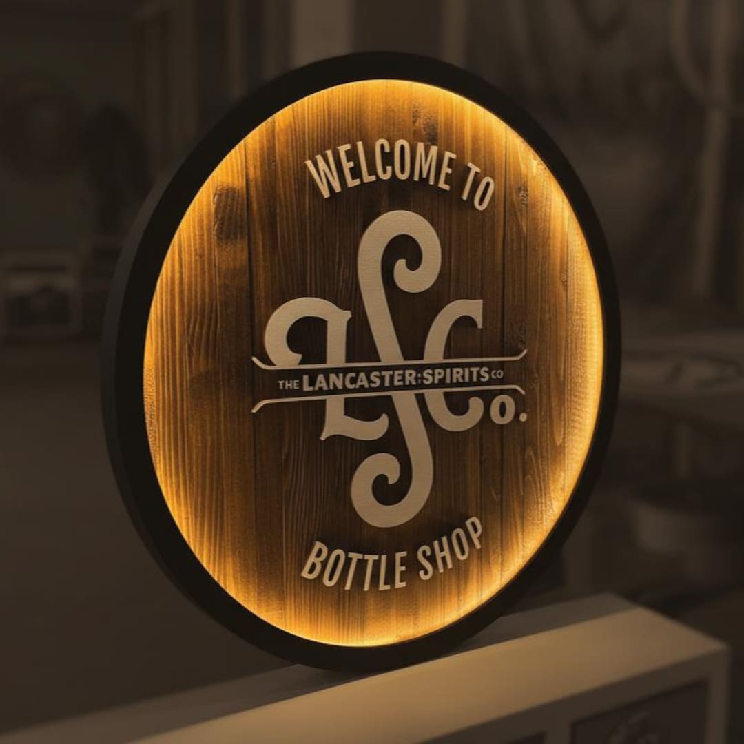 Battery Powered Led Sign Custom 3D Wooden LED Sign | Battery Powered Logo | Battery Powered Sign ...