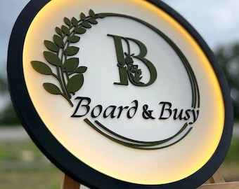 Family Sign with LED Lighting. Personalized Wooden Family Sign. Wooden Gift for Any Occasion. Wooden Gift. Custom Wooden Sign