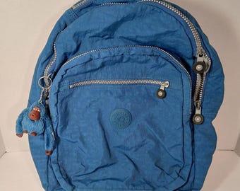 Vintage Y2K 1990s Eastpak Navy Blue Travel School Backpack School