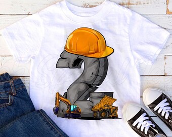Construction Birthday shirt 2, 2nd birthday boy shirt construction,2nd birthday excavator shirt, 2nd birthday construction roller shirt