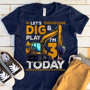 Construction Birthday shirt 3, 3rd birthday boy shirt construction,3rd birthday excavator shirt, 3rd birthday construction roller shirt