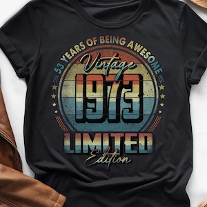 53 jaar geweldig zijn, vintage shirt 53e verjaardag, vintage shirt 1973, shirt 53e verjaardag 1973, 53e verjaardagscadeau voor hem haar