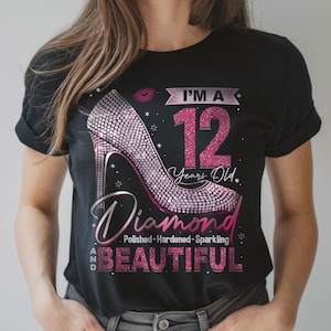 Girls 12th Birthday Shirt, 12th Birthday Girl Shirt, 12th Birthday Shirt for Her, Birthday Shirt 12 12th Birthday Gift 12th Birthday Outfit