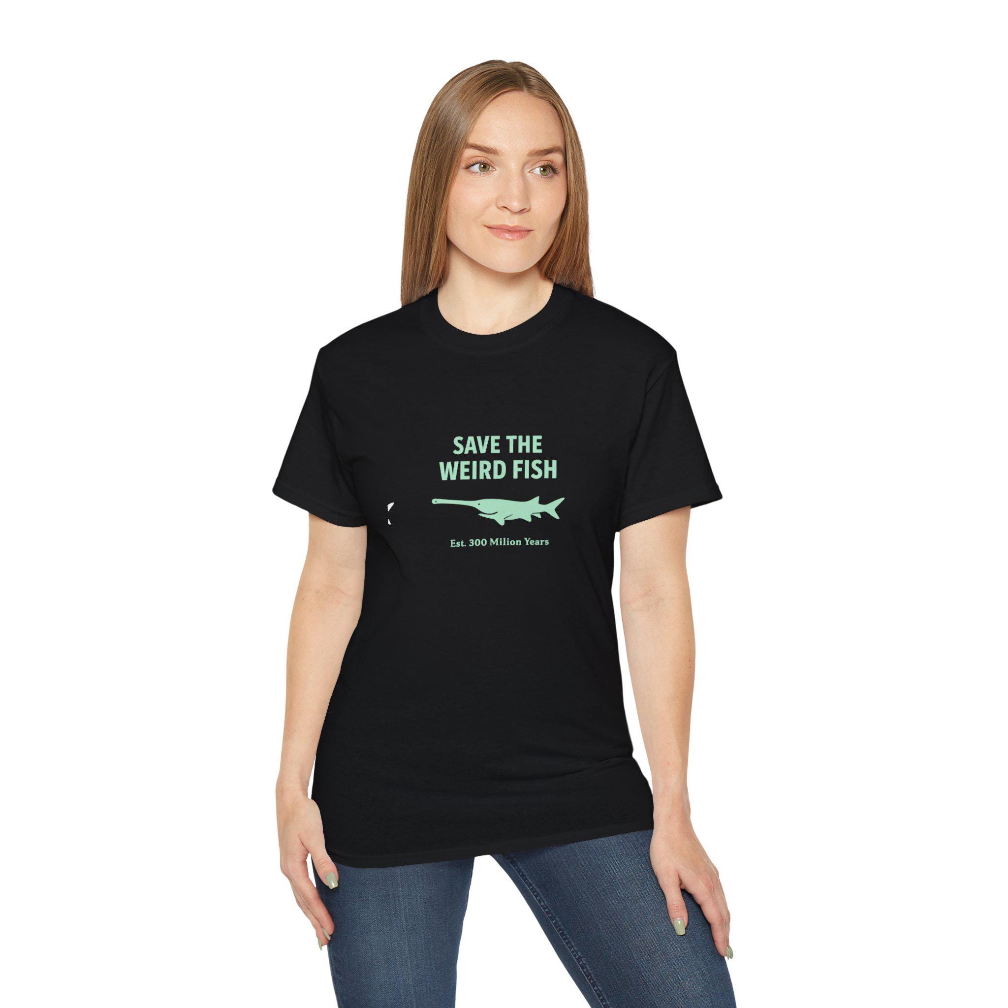 T-shirt Homme Weird Fish Bleu - Taille S - Drôle Et Décontracté