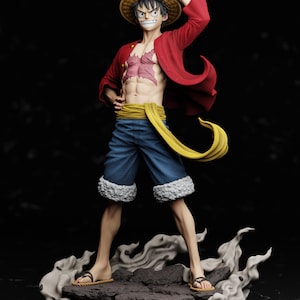 One Piece Monkey D. Luffy Custom Figure: Hand-Painted Anime Collectible | 3D SLA Print Luffy Figure Personalized One Piece Collectible