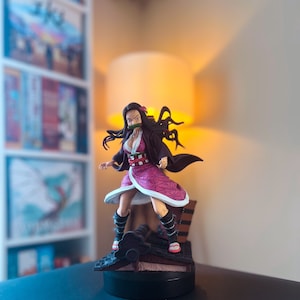 Custom Nezuko Kamado Figure - High-Quality Anime Collectible - Demon Slayer - Demon Slayer Figures - Detailed and Stylish Design