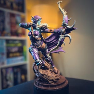 Custom  Sylvanas Windrunner 3D Printed Figurine – Hand Painted, World of Warcraft Collectible Statue, High-Detail Figure