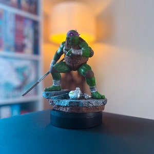 Custom Ninja Turtles Donatello 3D SLA Printed Figure - High Quality with Custom Paint - Collectible, Handcrafted, Sculpture -