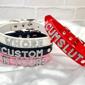 Custom Name Choker Collar, Personalised Name Choker Collar, Custom Name Choker, Custom Choker Collar With Silver Charms