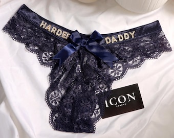 Personalized Anniversary Lingerie, Custom Name Thong Gift for Him, Romantic Surprise, Custom Underwear, Unique Gift for Boyfriend