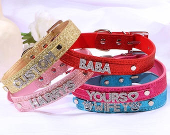 Custom Women Choker Collar, Name Choker Collar, Word Collar Necklace, Cosplay Initial Letters Choker, Gifts For Him