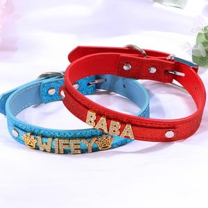 Gargantilla con letras personalizadas, gargantilla con diamantes de imitación, ideal para cosplay, fiesta, regalo personalizado.