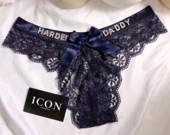 Custom Underwear with Name, Personalized Thong Gift for Him, Funny Romantic Lingerie, Anniversary Gift for Boyfriend, Valentine’s Surprise