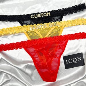 Custom Name Thong, Personalised Name Thong, Name Thong