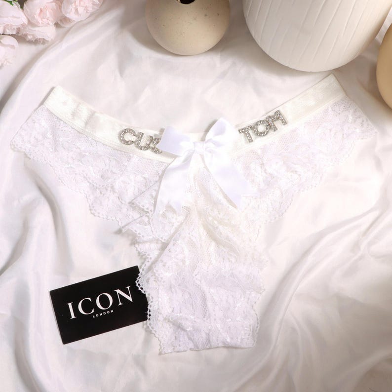 Custom Underwear with Name, Personalized Thong Gift for Him, Funny Romantic Lingerie, Anniversary Gift for Boyfriend, Valentine’s Surprise image 8