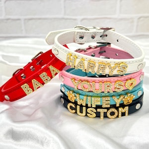 Gargantilla personalizada para mujer, gargantilla con nombre, collar con palabras, gargantilla con letras iniciales para cosplay, regalos para ella