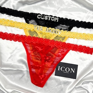 Custom Name Thong, Personalised Name Thong, Name Thong