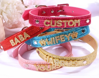 Custom Women Choker Collar, Name Choker Collar, Word Collar Necklace, Cosplay Initial Letters Choker, Gifts For Her