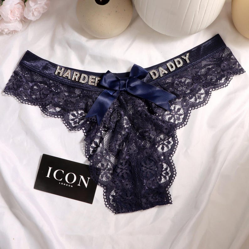 Custom Underwear with Name, Personalized Thong Gift for Him, Funny Romantic Lingerie, Anniversary Gift for Boyfriend, Valentine’s Surprise image 6