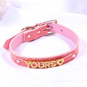 Gargantilla con letras personalizadas, collar con diamantes de imitación, ideal para cosplay.
