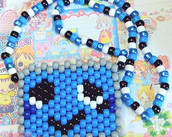SCAG Kandi Necklace -  Regretevator, Kawaii Charm, Beaded Jewelry, Harajuku Decora Accessories