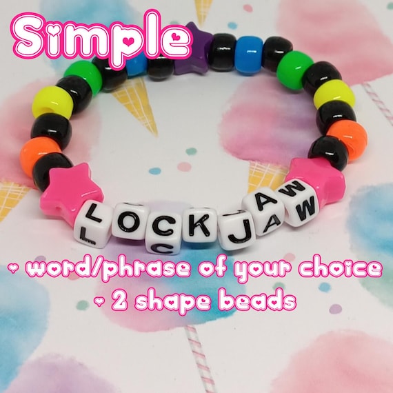 Custom Kandi Bracelets - Your Choice Scene Emo Y2K Kawaii