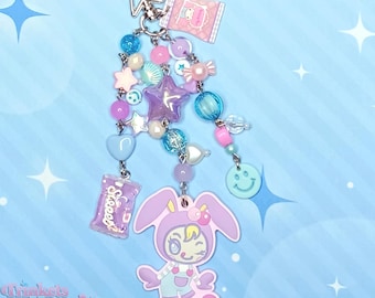 Cranberrie Keychain - Kawaii Gashapon Toy, Mezzo Piano, Heisei Retro Trinket, Bag Charm, Deco Beaded Accessory