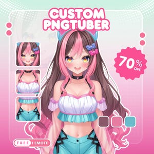 CUSTOM PNGTUBER | PNGtuber, PNGtuber Character, PNGtuber Commissions, PNGtuber for Streamer, PNGtuber Model, PNG Model, PNGtuber Anime