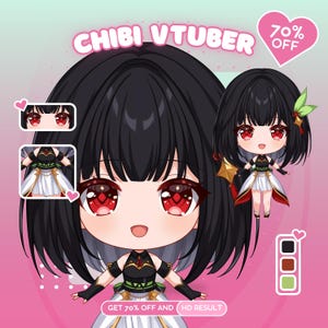CHIBI PERSONALIZZATO Carino, Personaggio originale Anime chibi Twitch, Logo chibi, Arte chibi, Cartone animato chibi, Emote chibi, Fanart, Chibi personalizzato kawaii