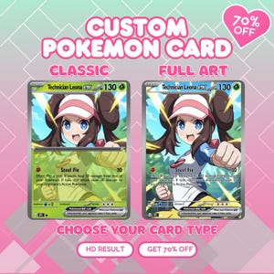 Carte Pokémon personnalisée, cadeau Pokémon Saint-Valentin personnalisé, cadeau Pokémon, portrait d'animal de compagnie personnalisé, cadeau Saint-Valentin, commission de carte Pokémon