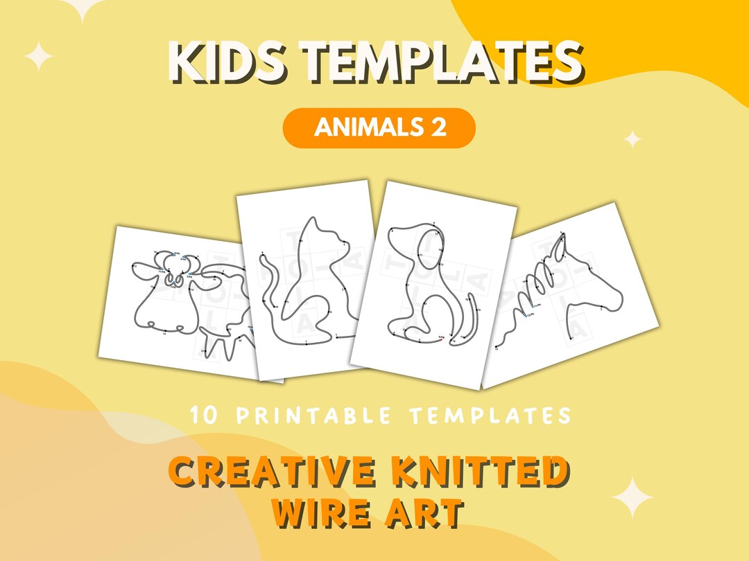 Animal Wire Art Templates: DIY Bending Guide (PDF Pattern) - Etsy