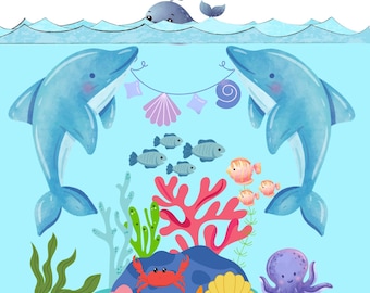 Viaggio sotto il mare: colorare le creature dell'oceano