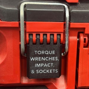 Packout Latch Label - For Milwaukee Packout 48-22-8424 (Logos and Icons Available)
