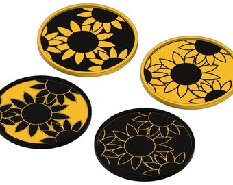 Sottobicchieri a forma di fiore: sottobicchieri stampati in 3D per il tuo patio o tavolino da caffè
