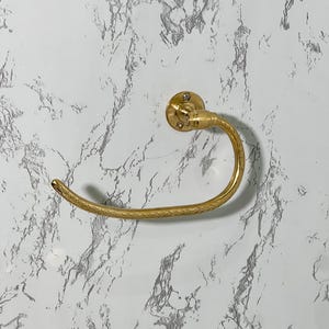 Porta rotolo di carta igienica in ottone non laccato marocchino, accessori per il bagno in ottone anticato, porta carta igienica in ottone dorato, grazioso gancio per asciugamani in ottone