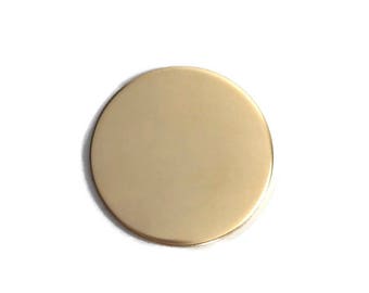 5/8 inch 18 Gauge GOLD FILL Round Circle Discs Jewelry Hand Stamping Supplies