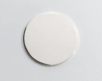 1 Inch 20 Gauge Sterling Silver Round Circle Discs Jewelry Stamping Supplies