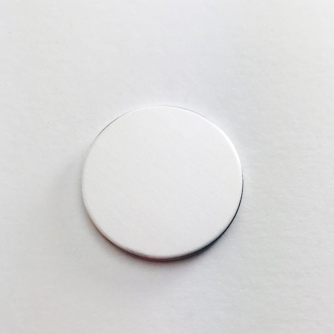 1.25 Inch 20 Gauge Sterling Silver Round Circle Discs Jewelry Stamping ...