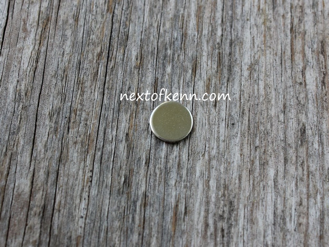 3/8 Inch 22 Gauge Sterling Silver Round Circle Discs Jewelry Stamping ...