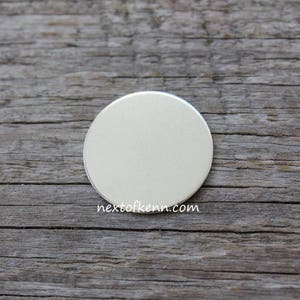 1/2 Inch 18 Gauge Sterling Silver Round Circle Discs Jewelry Stamping ...