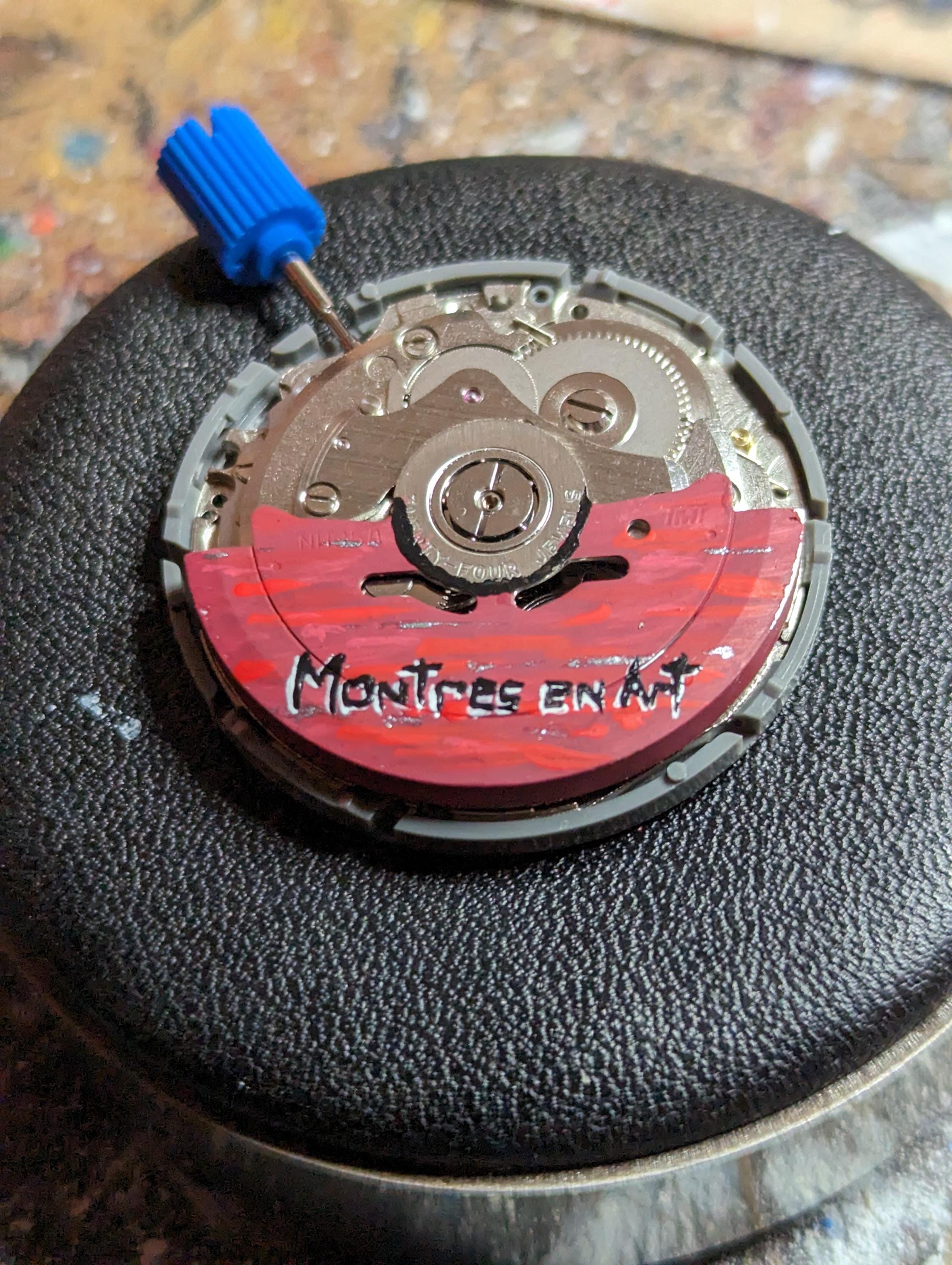 Custom Watch. Hand Painted Dial and Rotor. - Etsy