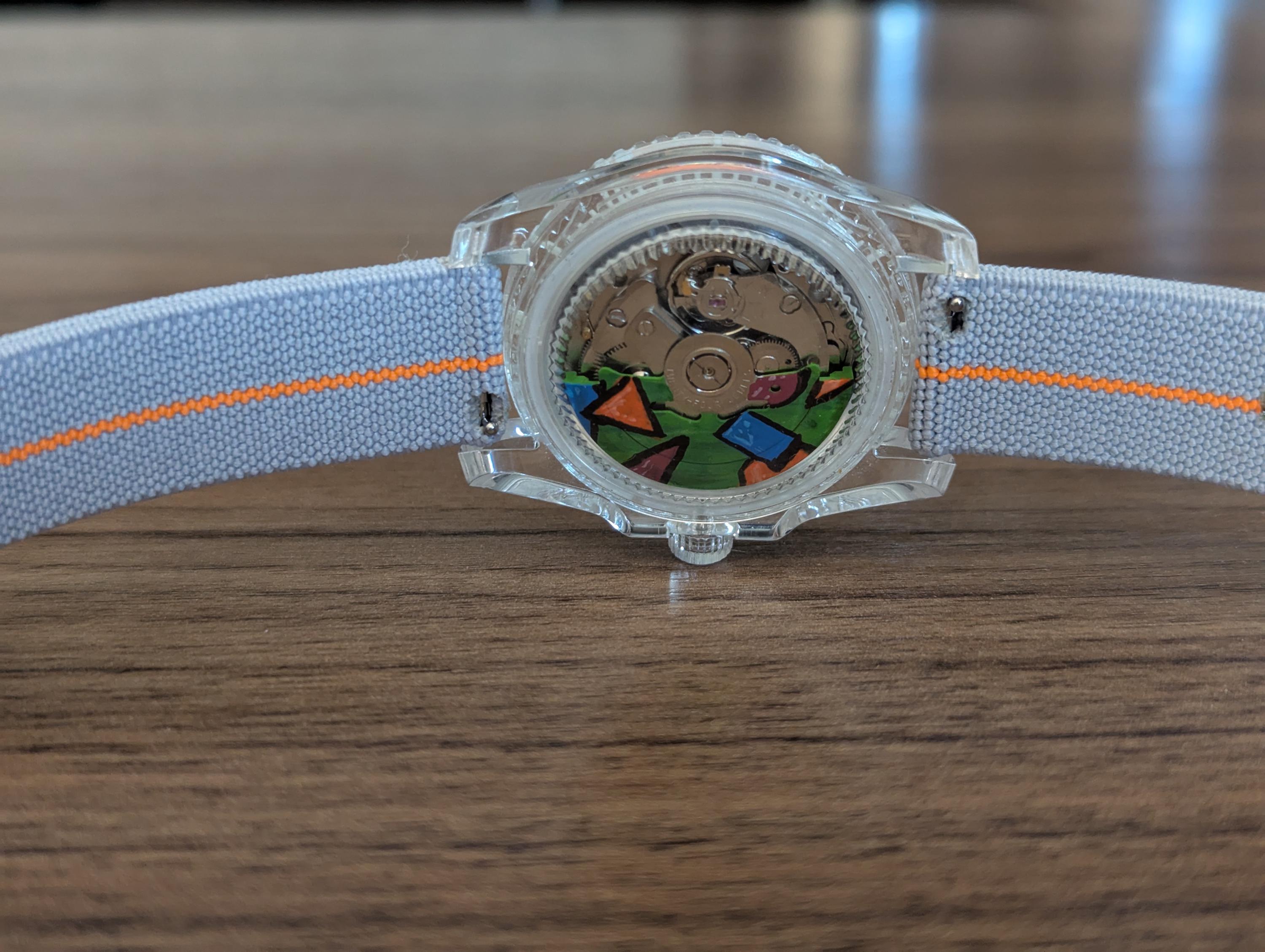 Custom Watch With Handpainted Dial and Rotor - Etsy