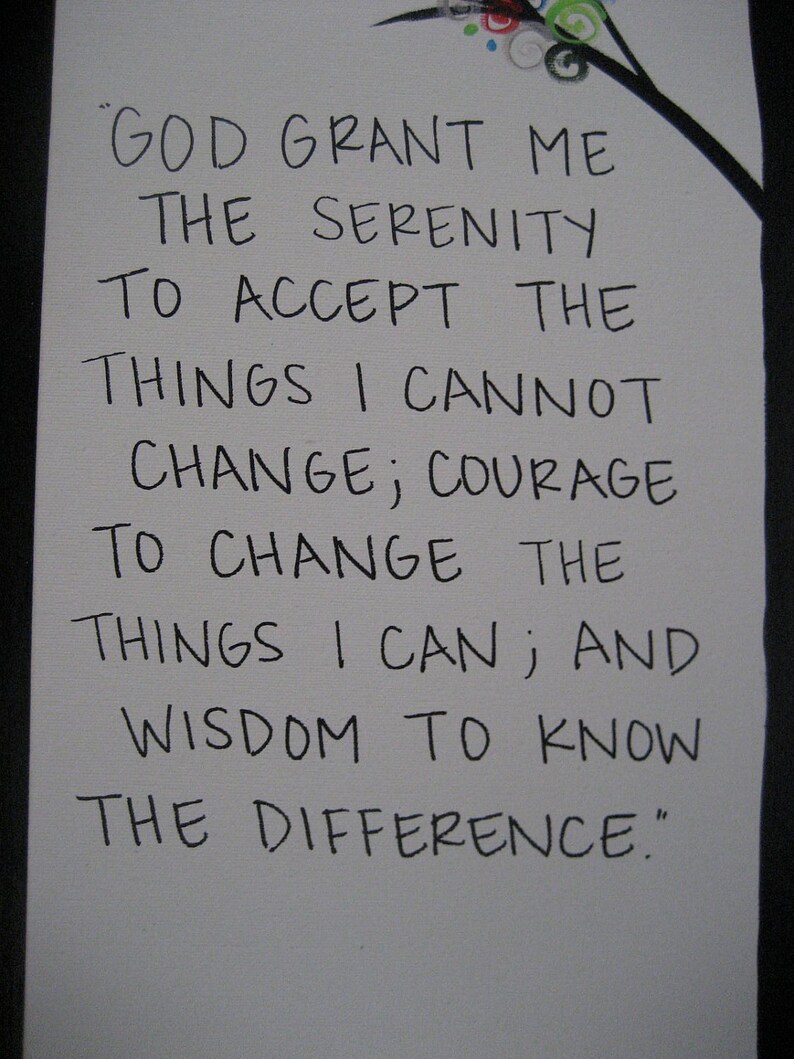 the serenity prayer tree etsy