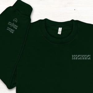 Personalized Mama Sweatshirt with Kids Names on Sleeve