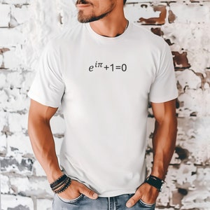 Euler&#39;s equation shirt, Math equation t-shirts, Physics teacher shirt, Math teacher shirt, physics shirt, nerd gift, Euler&#39;s equation